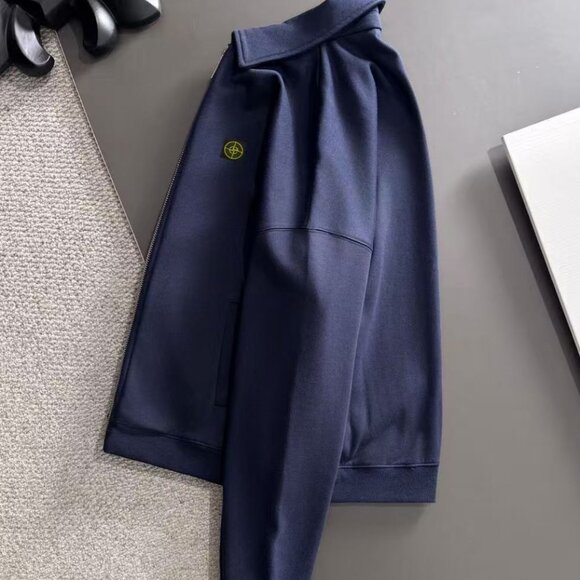 Stone Island Collared Zip-Up Jacket - Picture 2 of 8